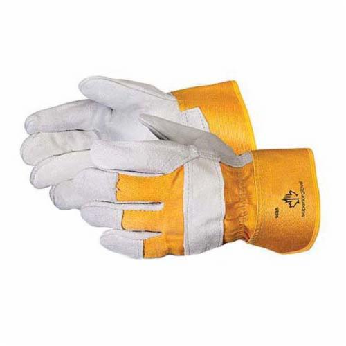 Superior Glove 66BR Endura Split Leather Fitters Glove Rubberized Safety Cuff Superior