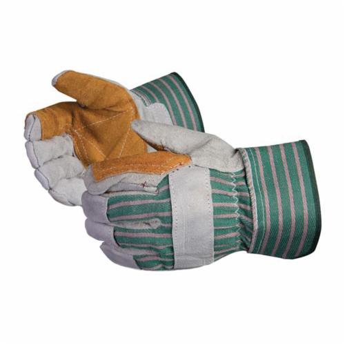 Reusable Gloves Superior Glove 66BRR Split Fitters Gloves with Double Palm and Safety Cuff (One Size)