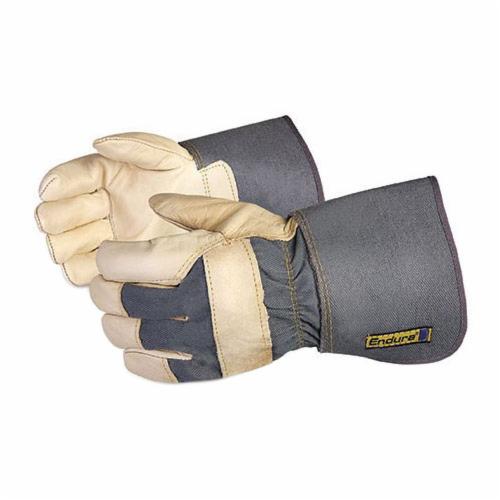 Superior Glove 76GR Endura Grain Cowhide Fitters Rubberized Gauntlet Cuff Superior