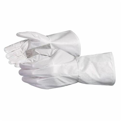 Reusable Gloves Superior Glove 1401L2GH Electro-Static Spray Painters Glove Polyurethane/Nylon - Conductive Silver Stripe in Palms (Large)