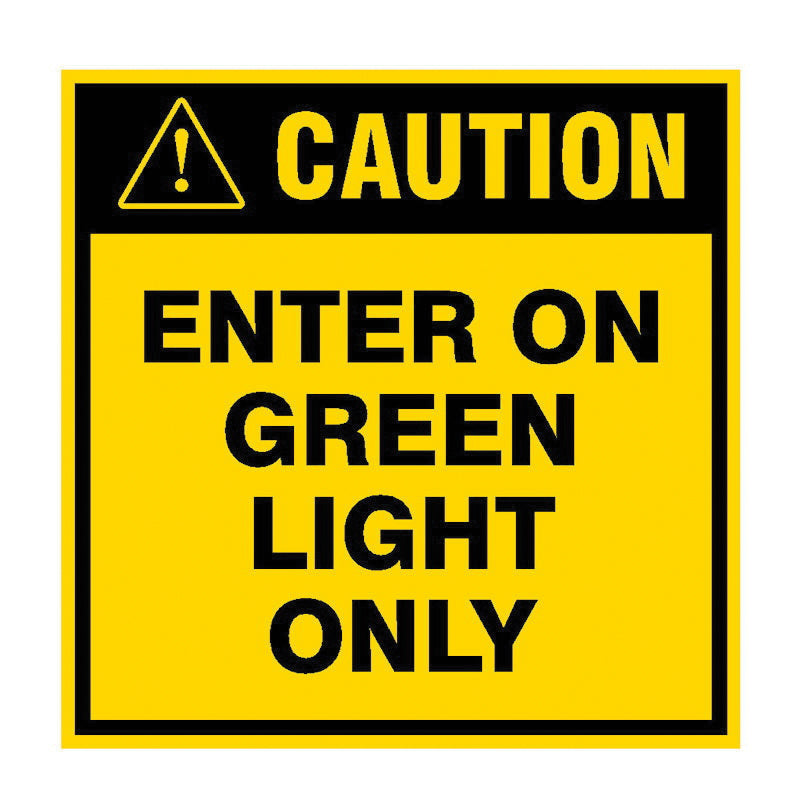 Traffic Light Signs Ideal Whs Innovations 60-5432 Traffic Lite Safety Sign 12 InchX 12 Inch-English-Inside