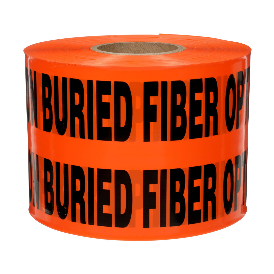 Safety Tapes 3M 365 Buried Barricade Tape 365 Orange Caution Buried Fibre Optic Line Below 4 mil (3 Inch x 1000 ft)
