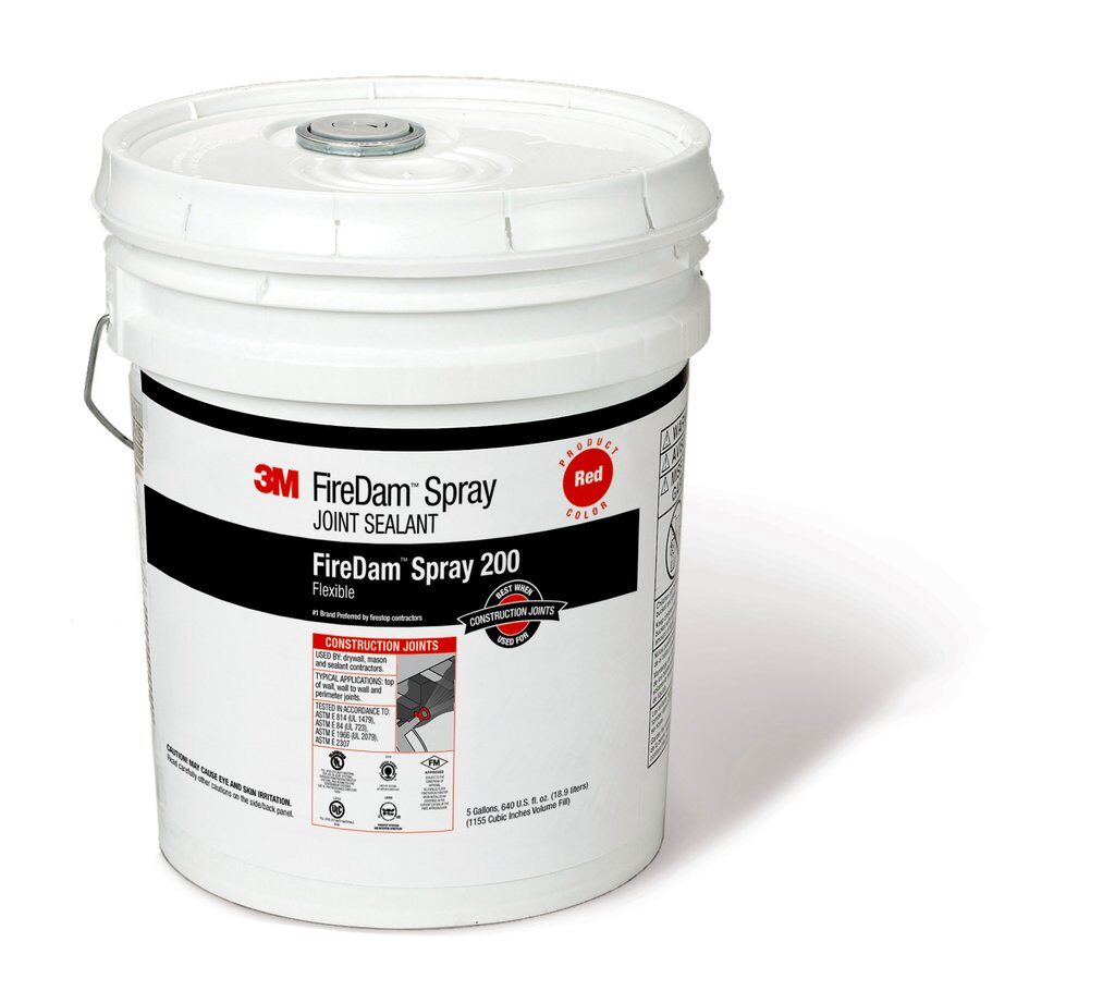 Fire Safety 3M FD-SPRAY-200-RED Firedam Spray Fd-Spray-200 Red 5 Gallon Pail