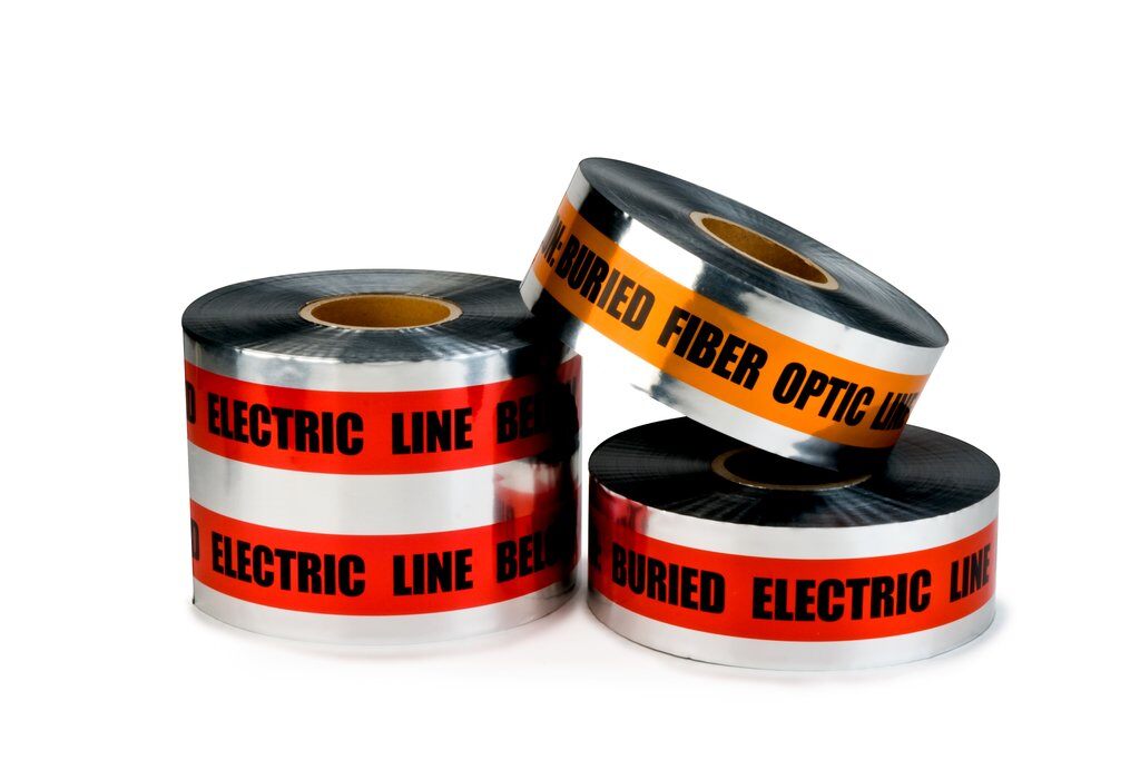 Safety Tapes 3M 411 Detectable Buried Barricade Tape 411 Orange Caution Bured Telephone Line Below ( 6 Inch x 1000 ft)