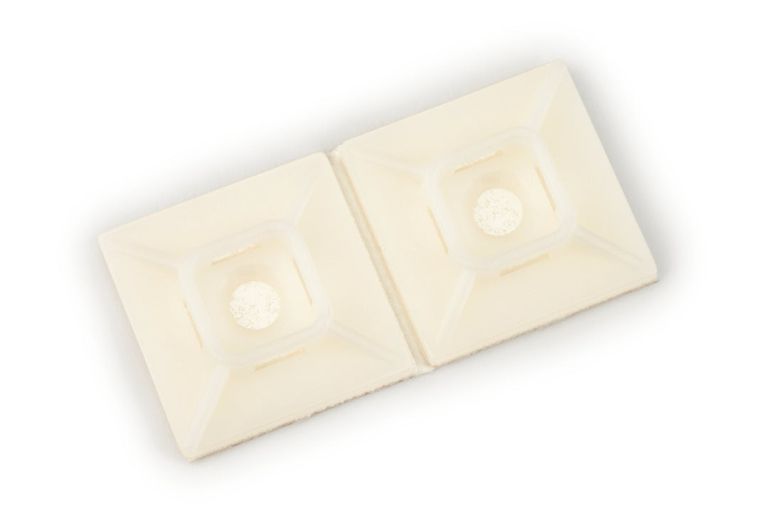 Mounting Bases 3M CTB1X1BKA-C Cable Tie Mounting Base Black 4-Way Adhesive Mount 1 in x 1 in (2.54 cm x 2.54 cm)