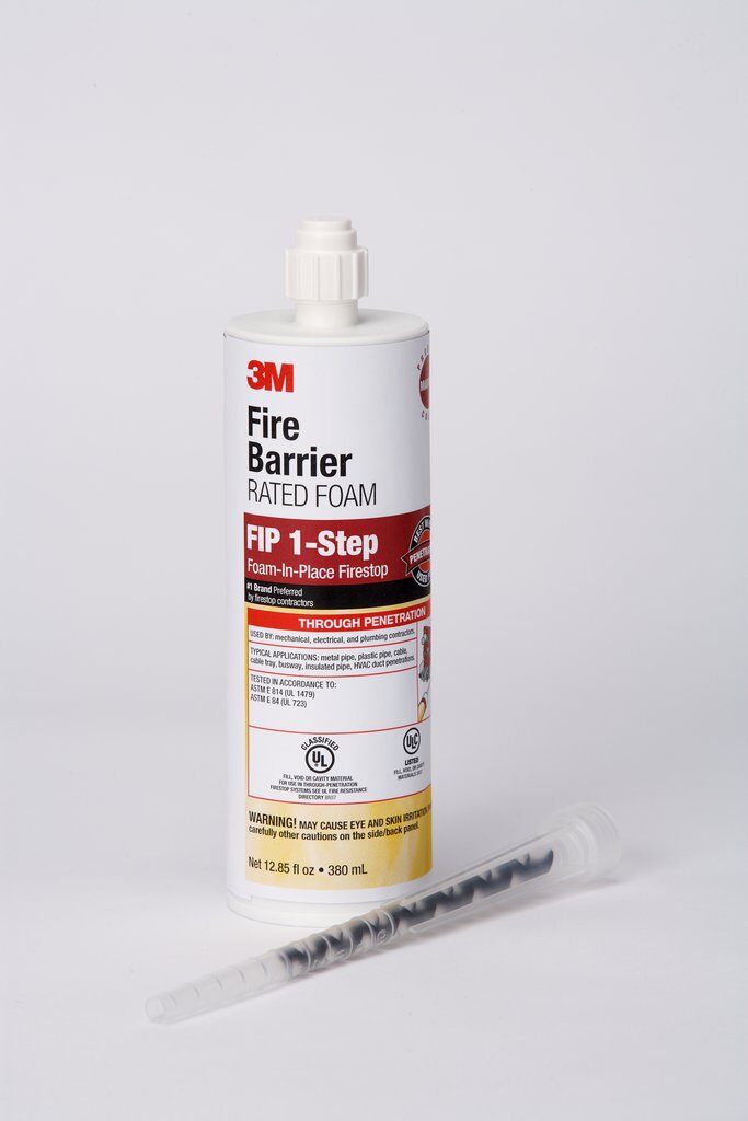Fire Barriers 3M FB-FIP1-12.85 Fire Barrier Rated Foam Fip 1-Step 12.8 Fl Oz Cartridge