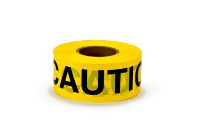 Safety Tapes 3M 911591 Barricade Tape Yellow Caution 2 mil (3 Inch x 300 ft)