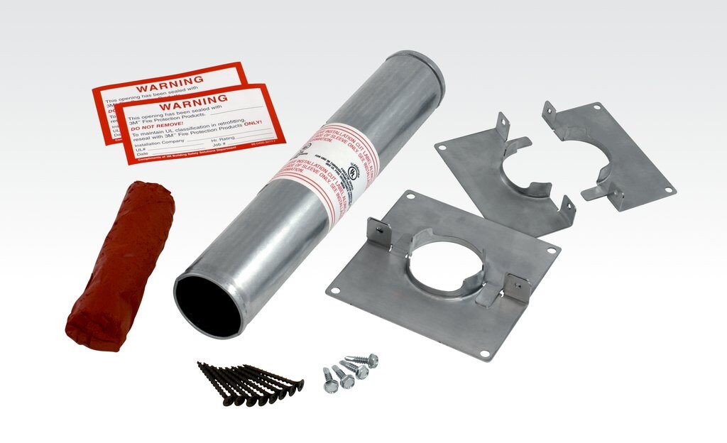 Fire Barriers 3M DT200 Fire Barrier Putty Sleeve Kit Dt 200 2 in Round