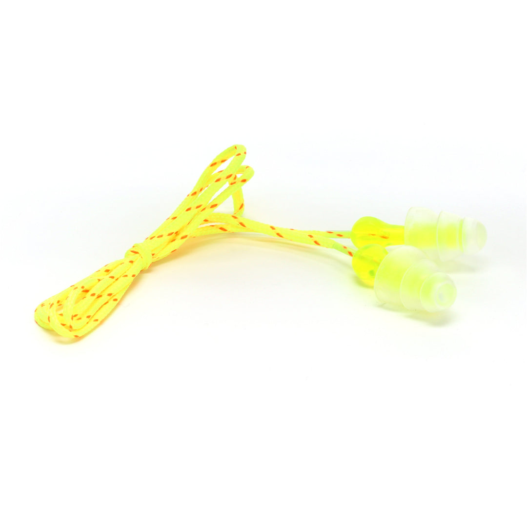 Corded Ear Plugs 3M P3001 Tri-Flange Corded Earplugs Yellow