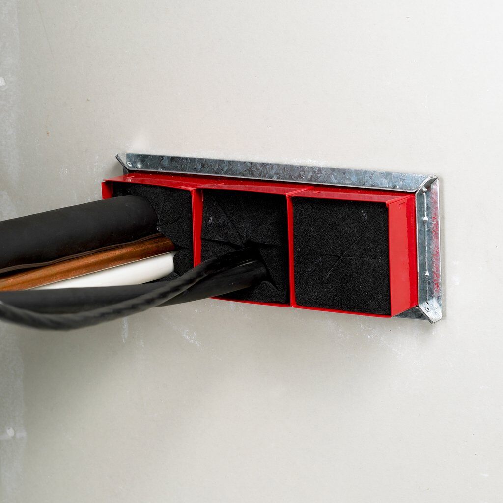 Fire Barriers 3M PT4TMB Fire Barrier Pass-Through Triple Mounting Brackets Pair 4 in Square