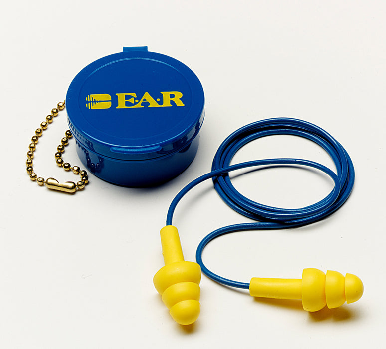 Corded Ear Plugs 3M 340-4002 E-A-R Ultrafit Corded Earplugs Yellow