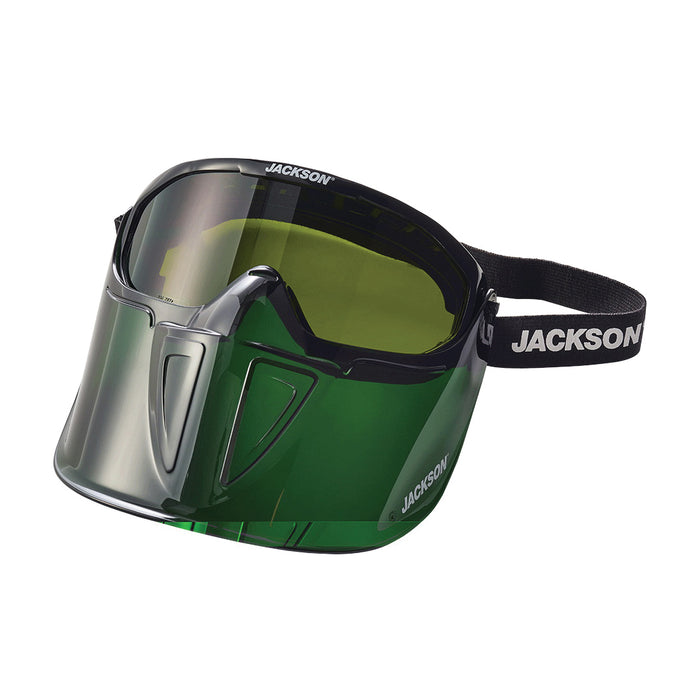 Jet 21002 GPL500 Series Premium Safety Goggles with Detachable Face Shield - Green JACKSON 21002