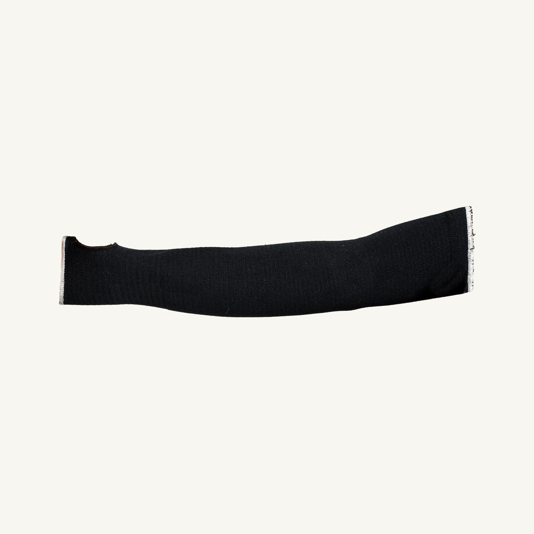 Superior Glove KBKB1T22TX Contender Sleeves 22 Inch Blended Black FR Kevlar With Stayz-Up Armbands & Thumbole ANSI A4 Cut