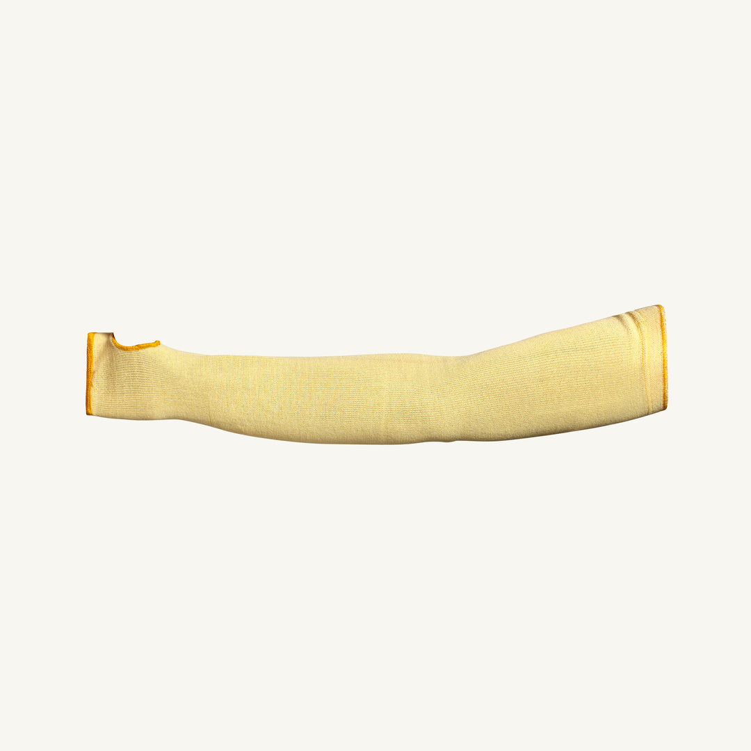 Superior Glove KFG1T22THXS Contender Sleeve Tapered Knit Aramid Blend 1Ply 22 Inch With Thumbhole & Stay-Z Up Elastic ANSI A4