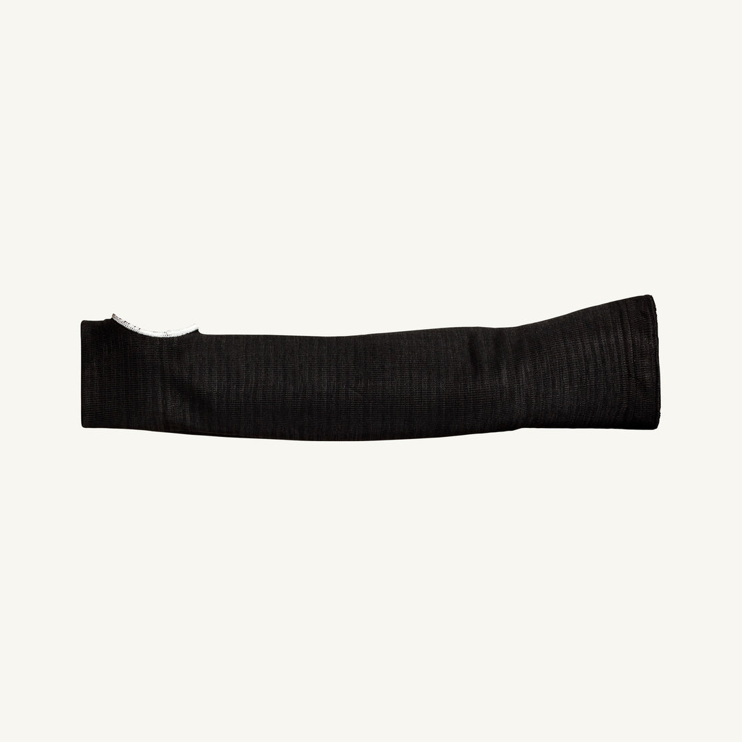 Superior Glove KPSTA18TH/M Tenactiv Sleeve 18 Tubular Knit Blended Black Poly/Steel 1 Elastic Top With Thumbhole Ansi A8