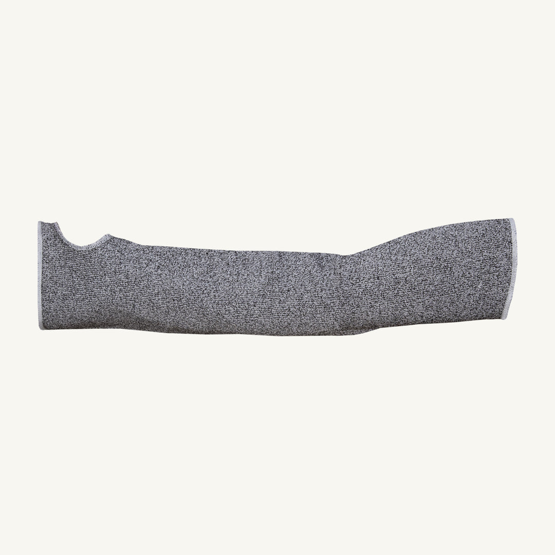 Superior Glove KTAG18TH Sleeve Tenactiv - Grey Blended Hppe Tubular Knit 18In W/Thumbhole ANSI A5 Cut