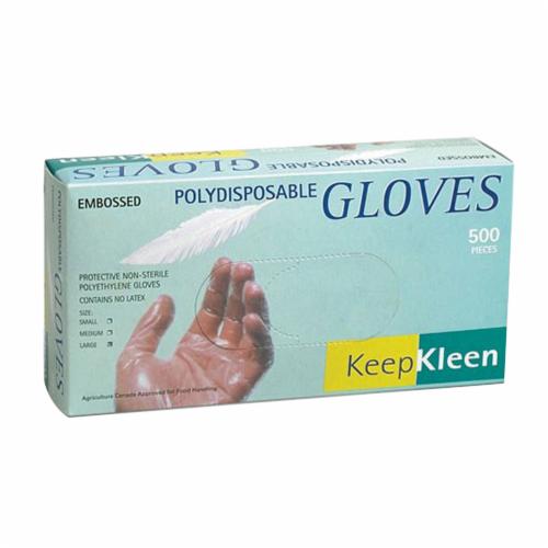 Disposable Gloves Superior Glove PDS 2 Mil Clear Polyethylene Disposable Gloves (Small)