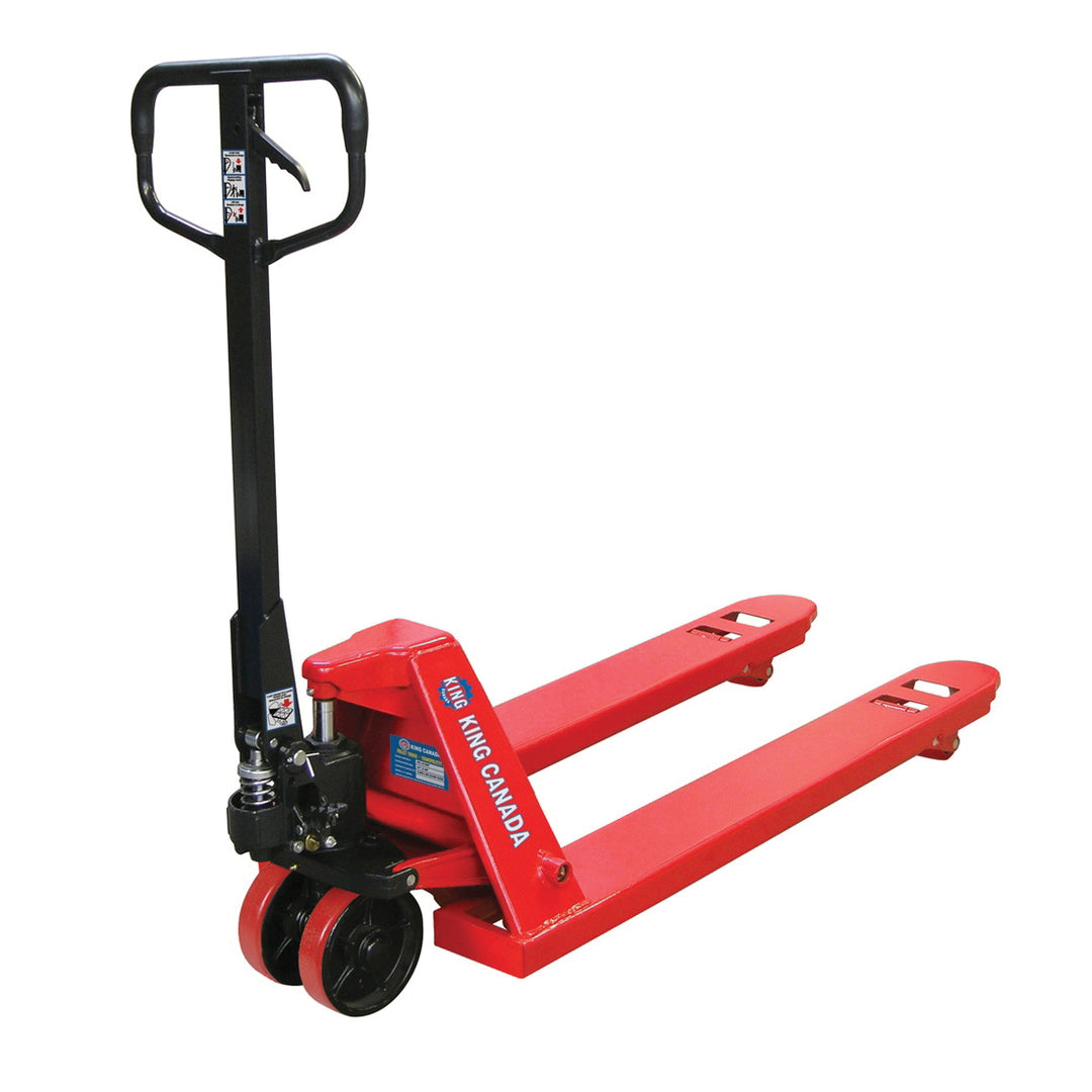 Pallet Trucks & Accessories King Canada KC-2748NP Pallet Truck 27 Inch X 48 Inch 5500 Lb.S Polyurethane Wheels