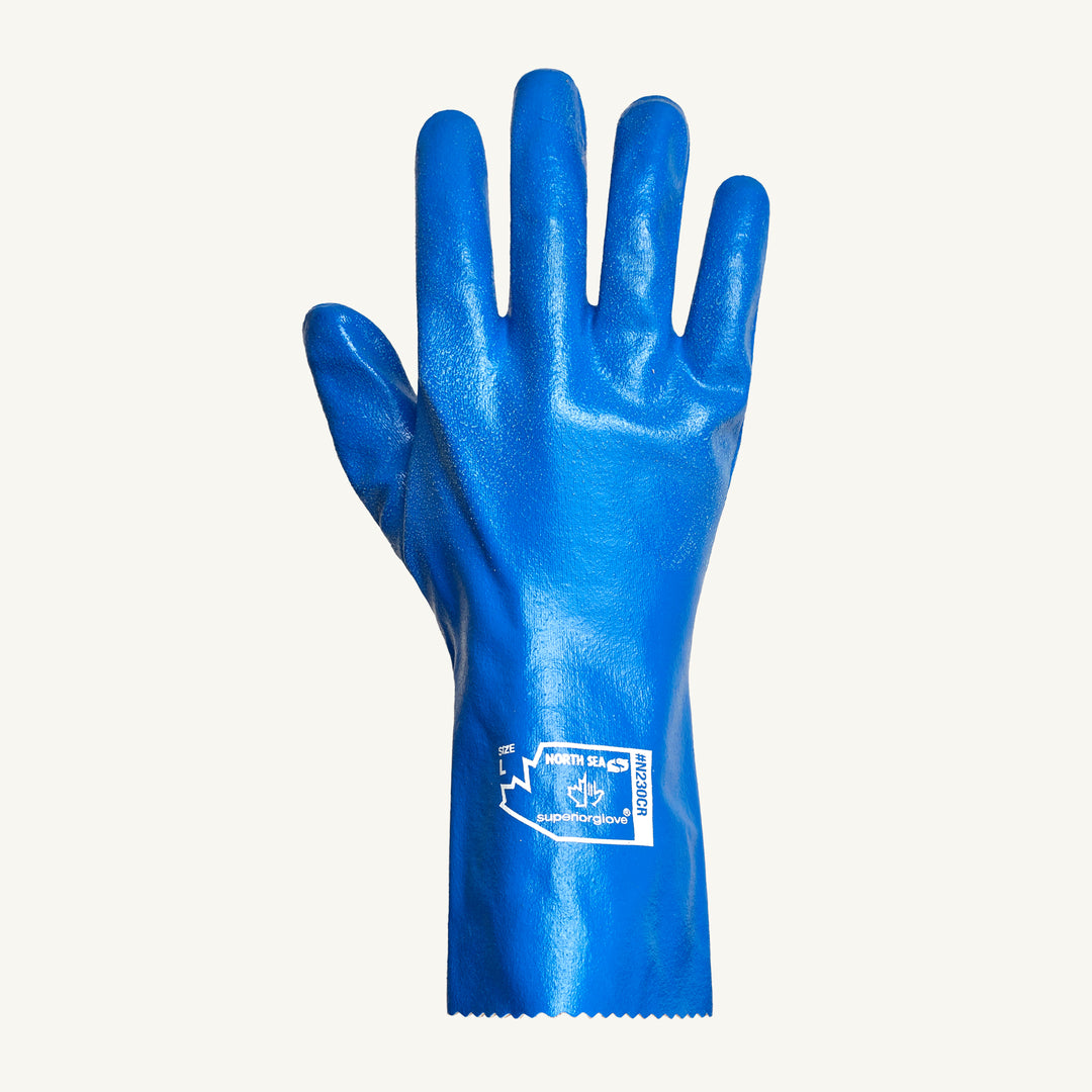 Reusable Gloves Superior Glove N230CR/L Cold & Oil Resistant Gloves with Nitrile Coating and Excellent Wet Grip - 12 Inch (Large)