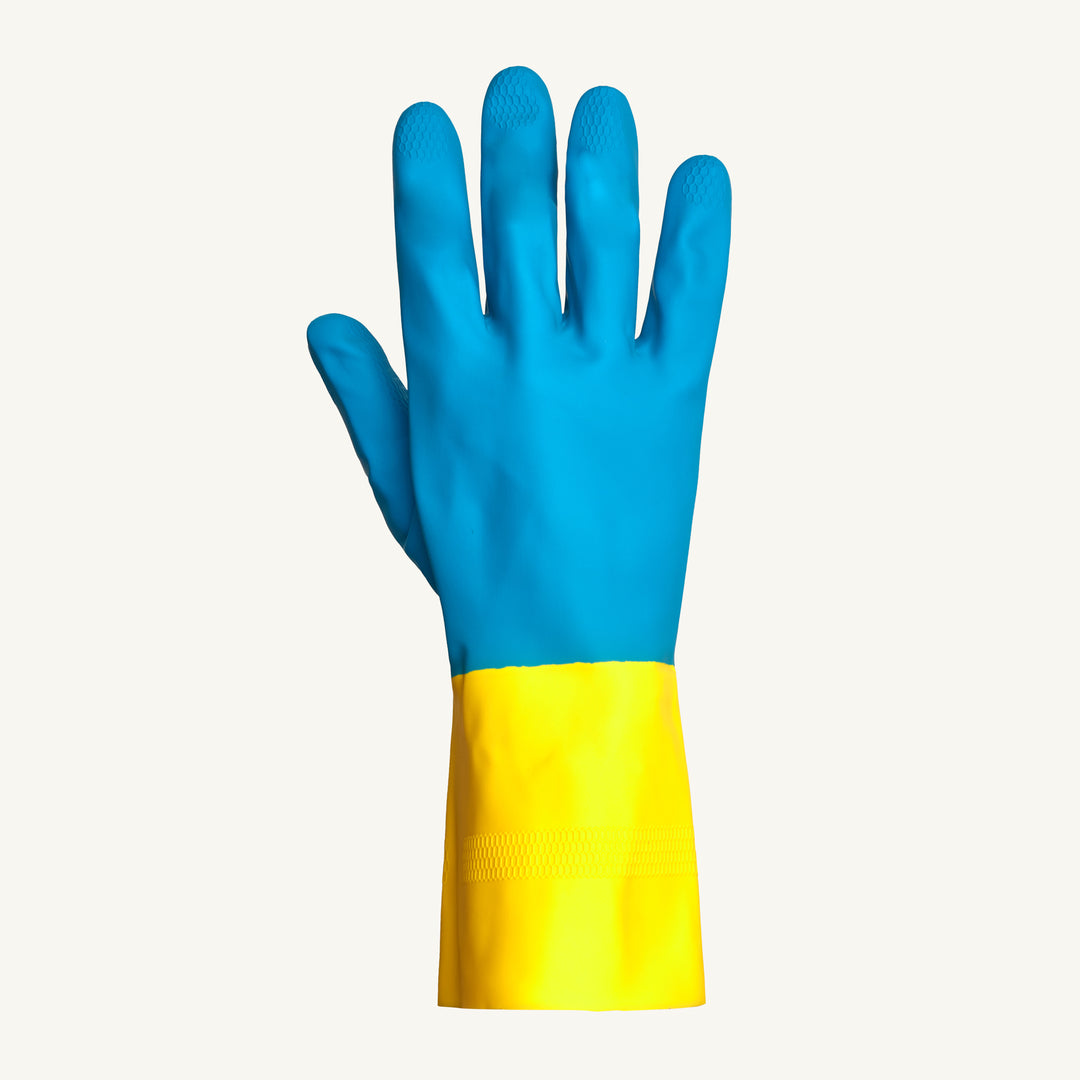 Reusable Gloves Superior Glove NL3030-9 Neoprene Over Latex Gloves with Flock Lining - 12 Inched Long, 30 Mil Thick (Size 9)