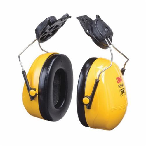 Communications 3M H9P3E Optime 98 Cap-Mount Earmuffs Black / Yellow