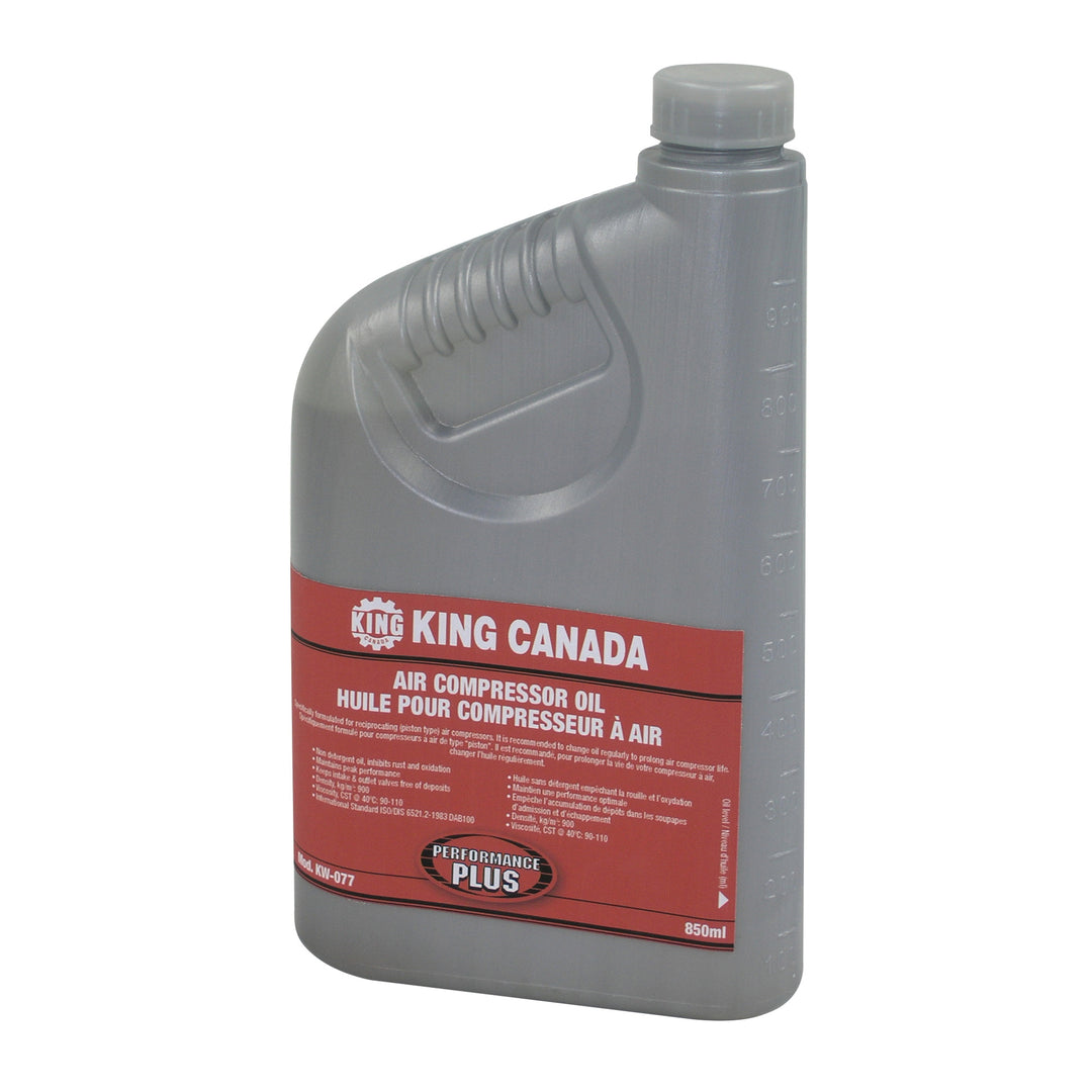 Lubricants King Canada KW-077 Oil Bottle Air Compressor 850Ml