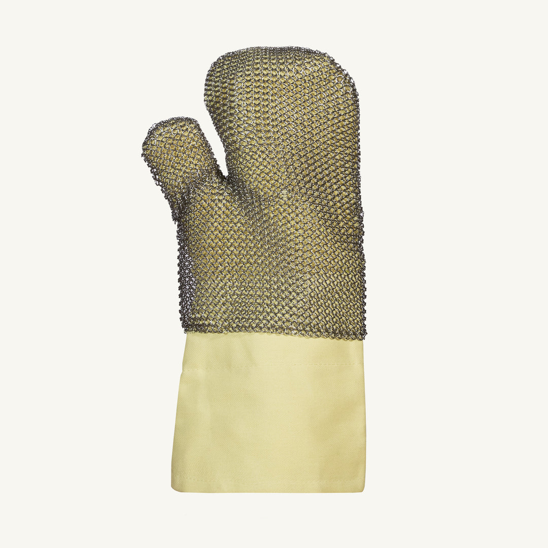 Reusable Gloves Superior Glove R800GMMXL Extreme Heavy-Gauge Stainless Steel Mesh Glove with Kevlar Terry Liner and Kevlar Cuffs (X-Large)