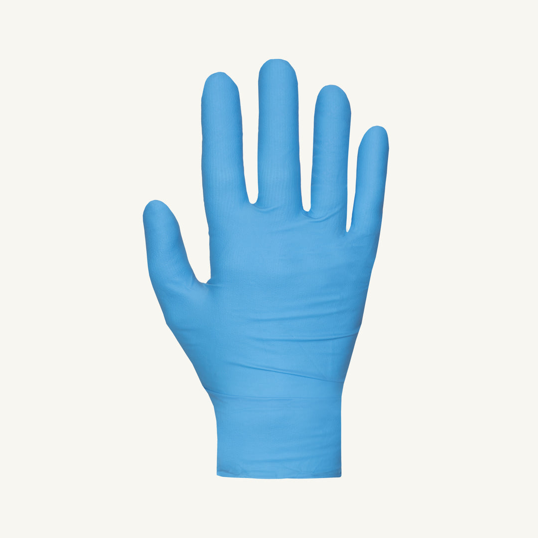 Disposable Gloves Superior Glove RD8NPF/S Nitrile Gloves - Powder-Free Industrial Grade in Blue (Small)