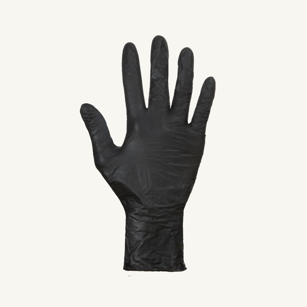 Disposable Gloves Superior Glove RDNUTBL/L Ultra Thin Nitrile Powder-Free Gloves in Black (Large)