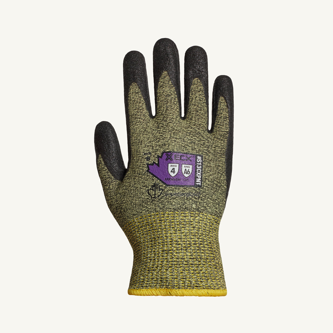 Reusable Gloves Superior Glove S13CXPNT-8 Blended Kevlar/Steel Gloves eith Micropore Nitrile Palms (Size 8)