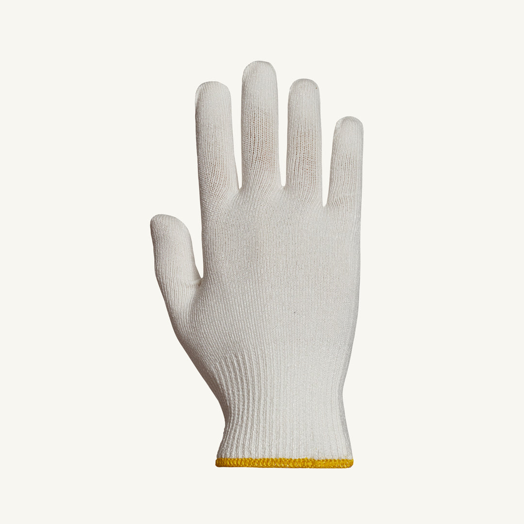Reusable Gloves Superior Glove S13DY/XS String Knit 13ga Hppe Fibers White - CFIA Approved (X-Small)