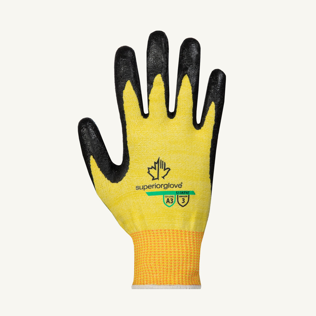 Reusable Gloves Superior Glove S13KFNT-10 Kevlar Gloves with Foam Nitrile Coated Palms (Size 10)