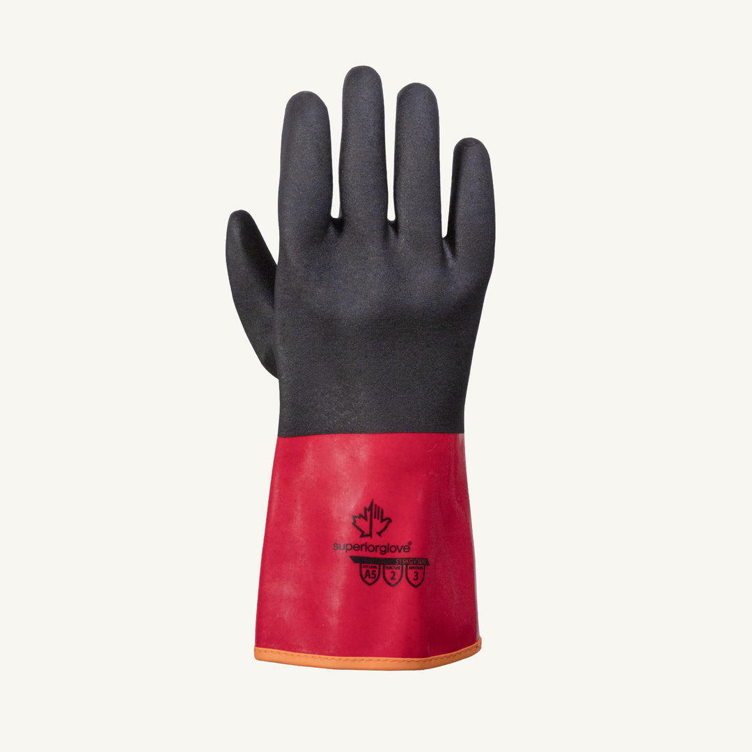 Superior Glove S15KGV30N11 Chemstop Glove - Blended 15Ga Aramid Glove 30Cm Pvc Coated W/Nitrile Overdip ANSI A5 Cut