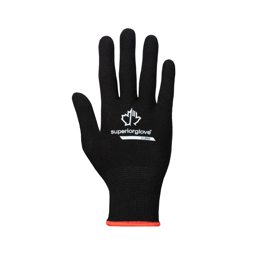 Superior Glove S18ND-10 Glove - Dexterity 18Ga String Nylon Pvc Dot Palm