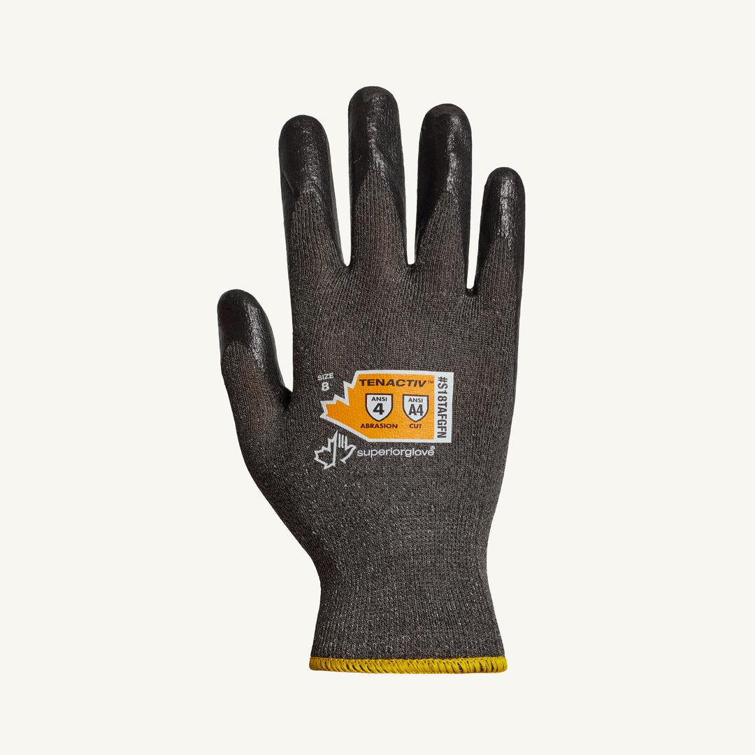 Reusable Gloves Superior Glove S18TAFGFN7 Ultra Fine Cut-Resistant Gloves with Foam Nitrile Palms (Size 7)
