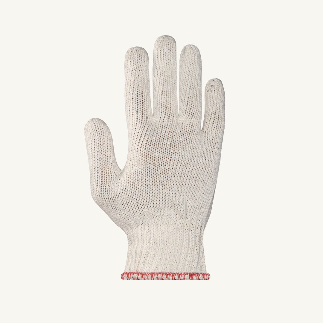 Reusable Gloves Superior Glove SCP/S Heavyweight String Knit Cotton/Polyester Gloves (Small)