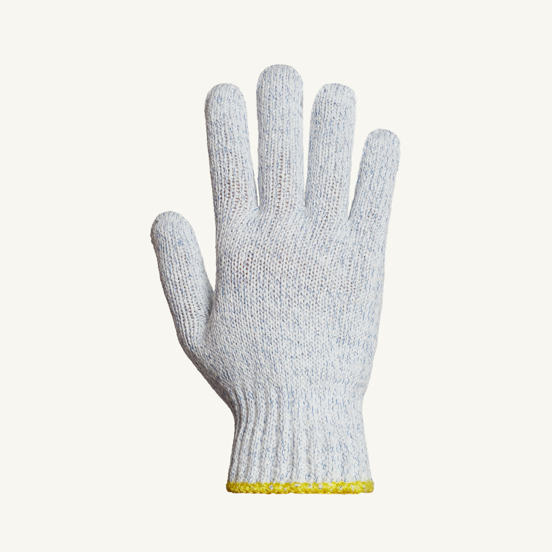 Reusable Gloves Superior Glove SNF/L Sure-Knit Heavy Weight Nylon Gloves in Speckled Blue (Large)