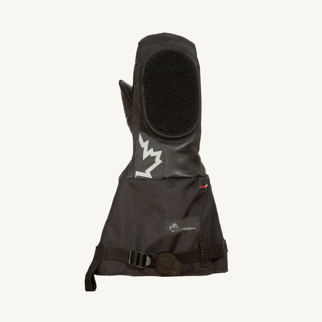 Reusable Gloves Superior Glove SNOWD200L Deluxe Calf-Skin Extreme Cold Weather Mitt with Removable Thinsulate Foam Lining (One Size)