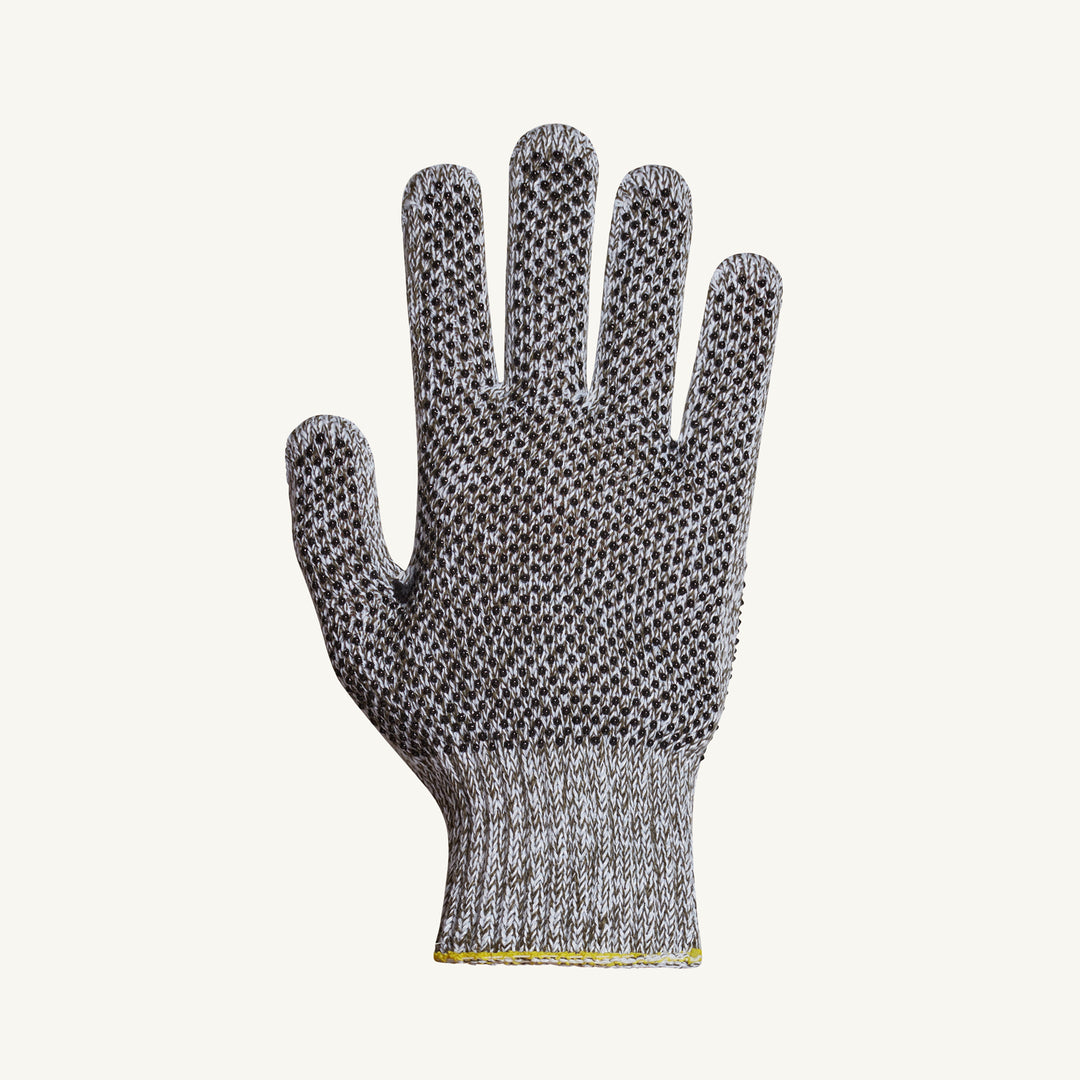 Reusable Gloves Superior Glove SPGC2D/L Middleweight Composite Knit Gloves with PVC Dotted Both Sides (Large)