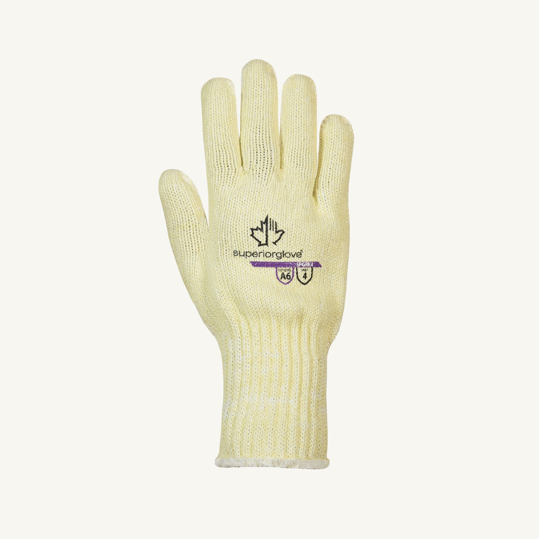 Reusable Gloves Superior Glove SPGRK4/XS Cut Resistant Gloves with Poly/Glass & Aramid Fiber - 4 Inch Knit Cuff (X-Small)