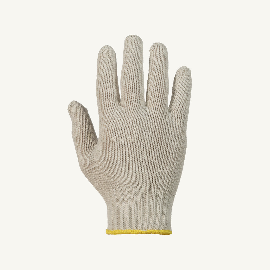Reusable Gloves Superior Glove SQ/L Economy Cotton/Polyester Gloves in White (Large)