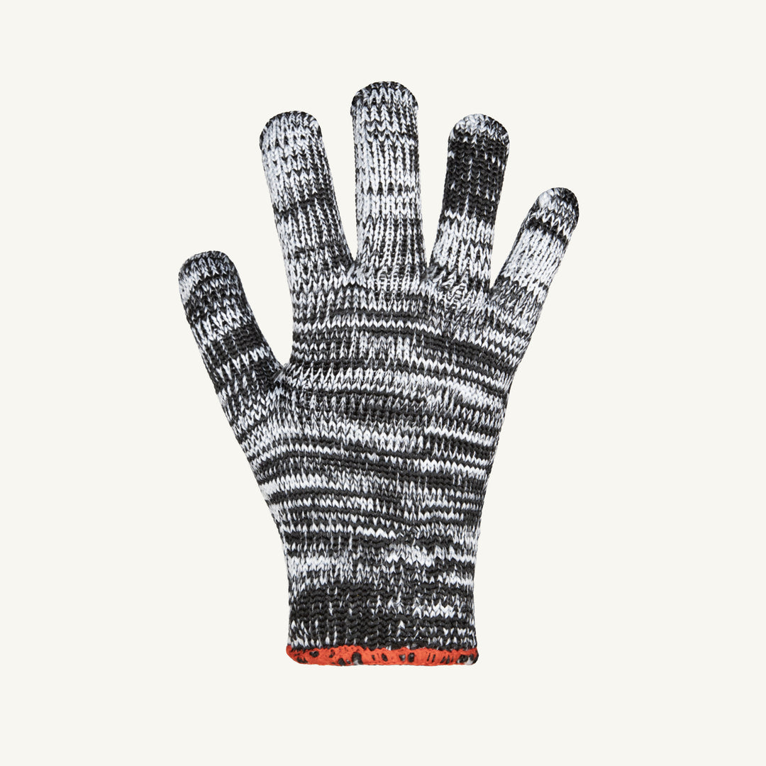 Reusable Gloves Superior Glove STPBW/S Lint Free 7-Gauge Speckled Nylon Poly/Cotton Knit Gloves in Black & White (Small)