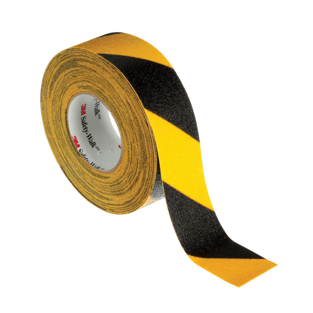 Safety Tapes 3M F-613-2X60 Slip-Resistant General Purpose Tape 613 Black/Yellow Stripes (2 Inch x 60 ft)