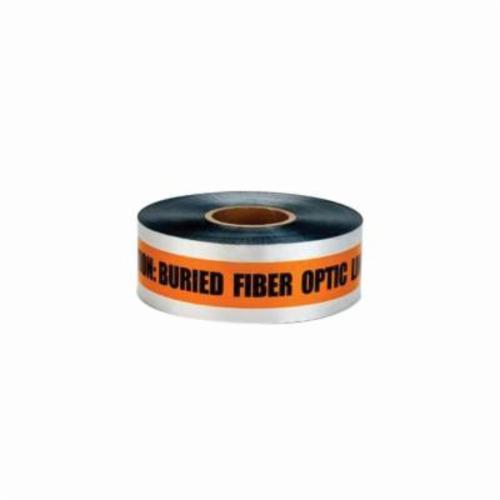 Safety Tapes 3M 409 Detectable Buried Barricade Tape 409 Orange Caution Buried Fibre Optic Line Below (6 Inch x 1000 ft)