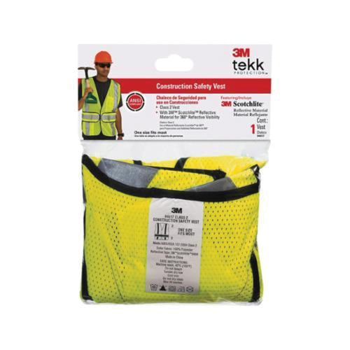 3M 94617-800030-PS 3M Scotchlite Reflective Material Safety Vest 94617-80030-PS Breathable Hi-Viz Yellow Large/X-Large 5/Case 3M 7100178483