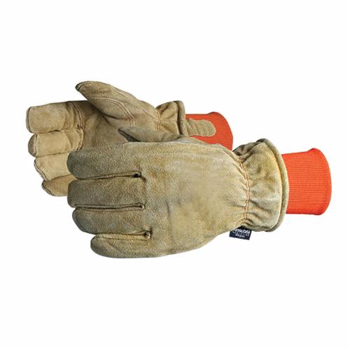 Superior Glove 678AFTLK Split Leather Freezer Gloves C200 Thinsulate Lined Knit Wrist Superior