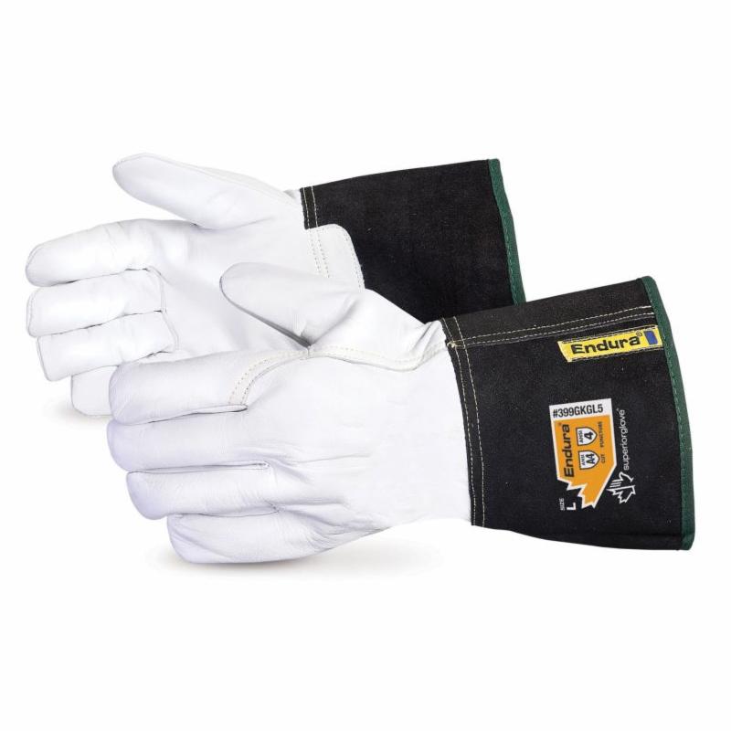 Reusable Gloves Superior Glove 399GKGL5XXX Goat-Skin Gloves with Blended Kevlar Liner - 5 Inch Split Cuff (3X-Large)