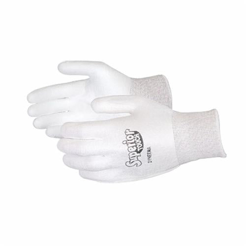 Reusable Gloves Superior Glove S13SXPU-6 13-Gauge Knit Dyneema Gloves with Polyurethane Coated Palms in White (Size 6)