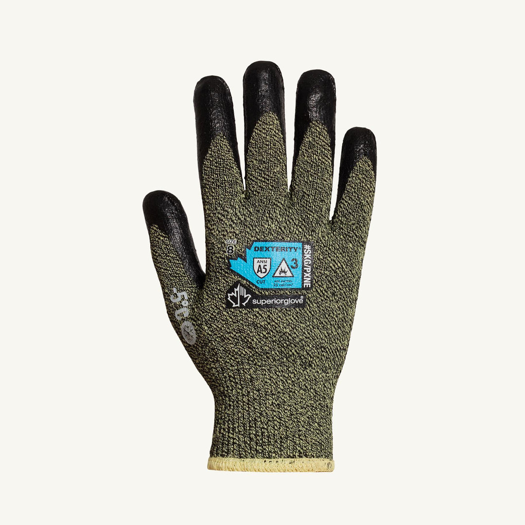 Reusable Gloves Superior Glove SKG/PXNE-6 Heat-and-Cut-Resistant Gloves with Blended Kevlar/Protex and Neoprene Palms (Size 6)