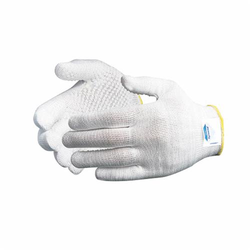 Reusable Gloves Superior Glove S13DYDXXXL HPPE Fiber Gloves with PVC Dot Palms in White (3X-Large)
